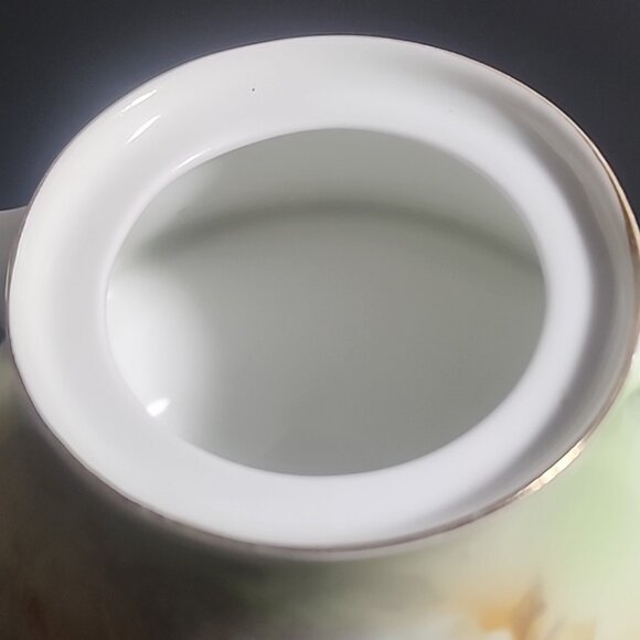 Z S & Co Bavaria Porcelain Sugar Bowl & Creamer Set Signed - Picture 14 of 14